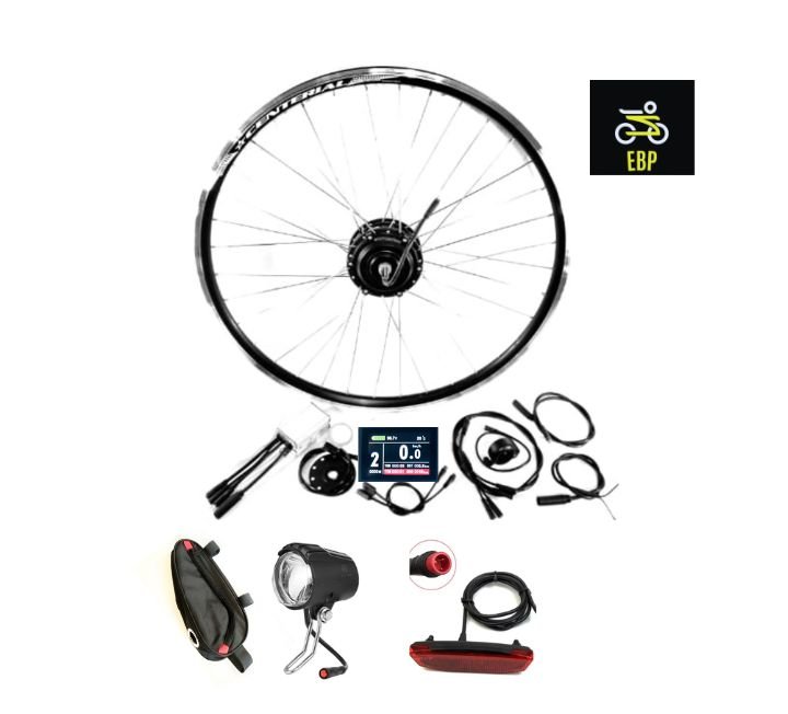 Profesjonalny zestaw konwersyjny KT 250W EPF02 przód – EBP Zestaw konwersyjny KT 250W EPF02 na przednie koło – EBP ElectricBikeParts